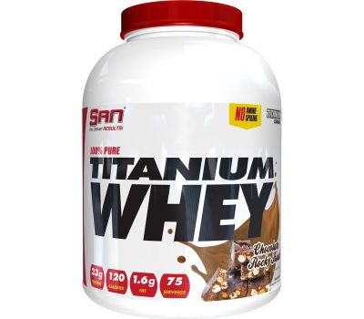 SAN 100% Pure Titanium Whey 5lb (2270g) (Chocolate rocky road)