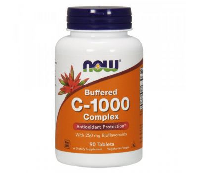 NOW Vitamin C-1000 with bioflavonoids 100 caps в SpartaFood