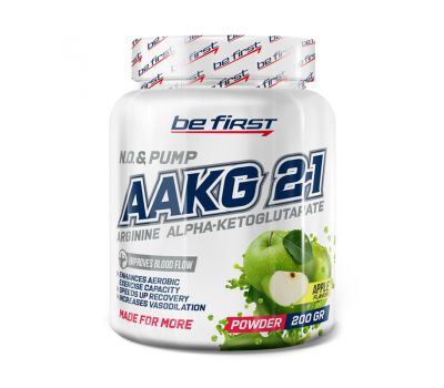 Be First AAKG powder 200g (Яблоко) в SpartaFood